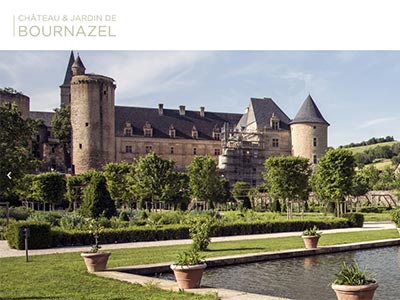 Chateau et jardins de Bournazel